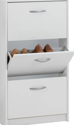 FMD Schuhschrank »Step 3« Schuhkipper, 3 Schuhklappen, für schmale Flure, Tiefe: 17 cm