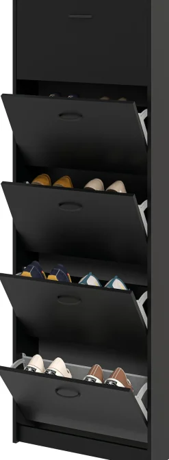 FMD Schuhschrank »Step 5« Schuhkipper, 5 Schuhklappen, für schmale Flure, Tiefe: 17 cm