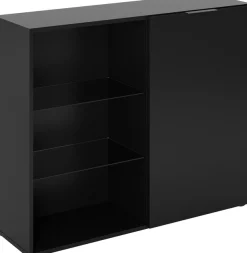 FMD Standvitrine »Dark« mit 2 Glaseinlageböden,Breite ca. 99 cm