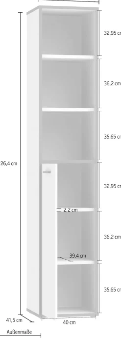 FORTE Aktenregal »Keflav« Breite 44,8 cm