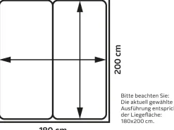 FORTE Bettanlage »Bellevue« inkl. Lichtleiste im Kopfteil