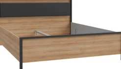 FORTE Bettgestell »High Rock, Belastbar bis 240 KG« Liegefläche 160 cm x 200 cm,Kopfteil inklusive Beleuchtung