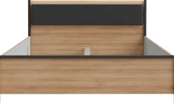 FORTE Bettgestell »High Rock, Belastbar bis 240 KG« Liegefläche 160 cm x 200 cm,Kopfteil inklusive Beleuchtung