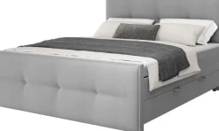 FORTE Boxspringbett »Eve inkl. zwei Bettkästen und Kaltschaum Topper« und einer 7-Zonen-Tonnentaschen-Federkernmatratze (H3)