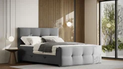 FORTE Boxspringbett »Eve inkl. zwei Bettkästen und Kaltschaum Topper« und einer 7-Zonen-Tonnentaschen-Federkernmatratze (H3)