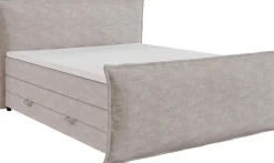 FORTE Boxspringbett »Harmonie inkl. Bettkasten und Topper, Kopf- und Fußteil in Kissenoptik« in den Breiten 140cm, 160cm und 180cm erhältlich