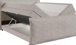 FORTE Boxspringbett »Harmonie inkl. Bettkasten und Topper, Kopf- und Fußteil in Kissenoptik« in den Breiten 140cm, 160cm und 180cm erhältlich