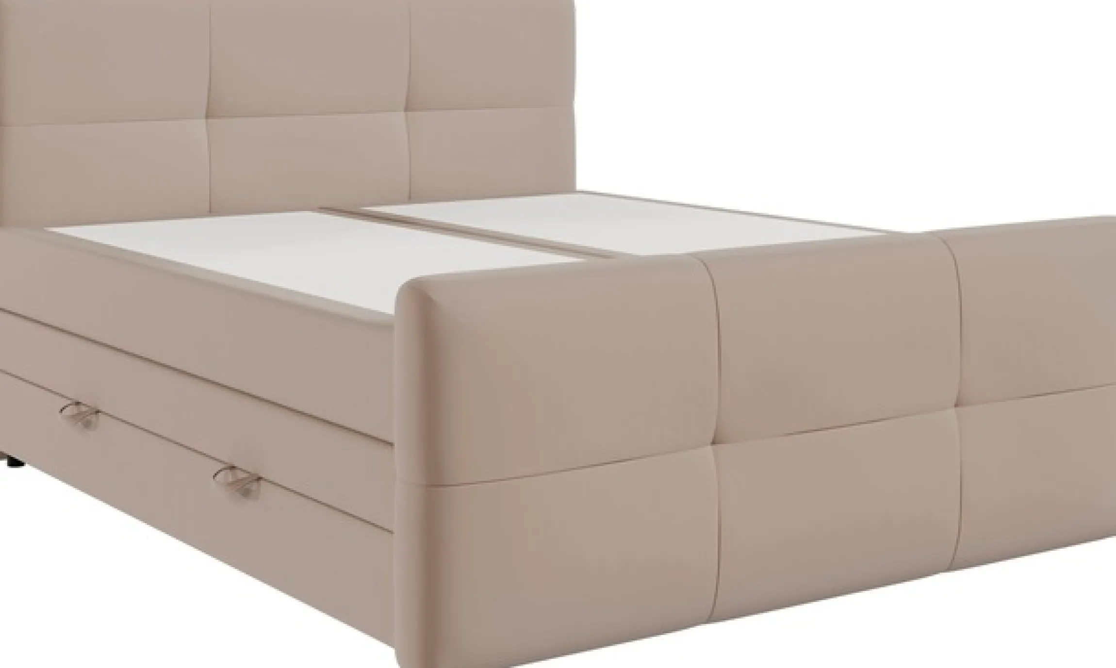 FORTE Boxspringbett »STAR erhältlich in den Breiten 140cm, 160cm & 180cm, inkl. Bettkasten« inkl. Fußteil, erhältlich in verschiedenen Farben