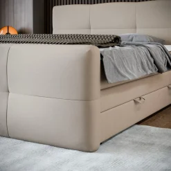 FORTE Boxspringbett »STAR erhältlich in den Breiten 140cm, 160cm & 180cm, inkl. Bettkasten« inkl. Fußteil, erhältlich in verschiedenen Farben