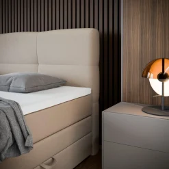 FORTE Boxspringbett »STAR erhältlich in den Breiten 140cm, 160cm & 180cm, inkl. Bettkasten« inkl. Fußteil, erhältlich in verschiedenen Farben