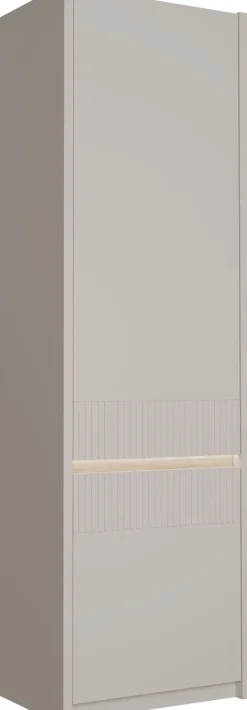 FORTE Drehtürenschrank »Oak Squere« B/H/T 60,6/197,4/41,7 cm/ Softclose, inklusive Beleuchtung