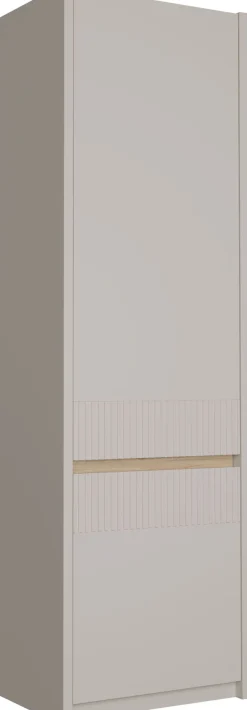 FORTE Drehtürenschrank »Oak Squere« B/H/T 60,6/197,4/41,7 cm/ Softclose, inklusive Beleuchtung