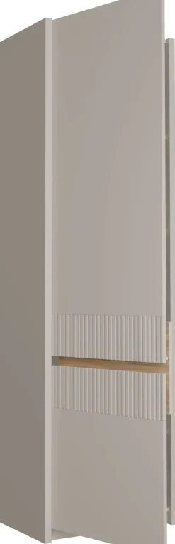 FORTE Drehtürenschrank »Oak Squere« B/H/T 60,6/197,4/41,7 cm/ Softclose, inklusive Beleuchtung