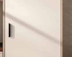 FORTE Drehtürenschrank »Schrank mit Spiegel, zeitloses Design, 3türig« viel Stauraum, Schubladen, Spiegeltürenm Höhe 200 cm