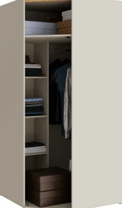 FORTE Eckkleiderschrank B/H/T 92,2/193,7/92,2 cm