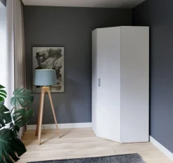 FORTE Eckkleiderschrank Eckkleiderschrank, Stauraum, Aufsatz optional bestellbar