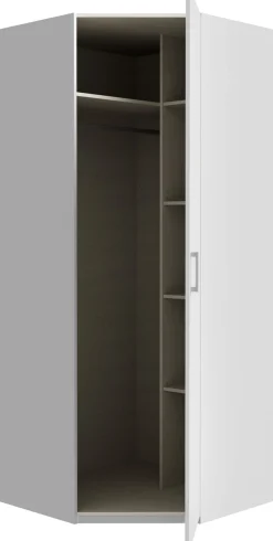 FORTE Eckkleiderschrank Eckkleiderschrank, Stauraum, Aufsatz optional bestellbar