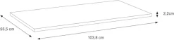 FORTE Einlegeboden »KASHMIR« 3 Stk. tlg. Einlegeböden 3er Set , Ergänzung zu 74094962, schafft Ablagefläche