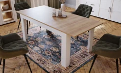 FORTE Esstisch »Bohol, Esstisch ausziehbar bis 2,06 mtr., Tischplatte Holzdekor« B/H/T 160/78,2/90,2 cm, erweiterbar bis 206,6 cm, 2farbiges Dekor