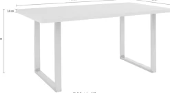 FORTE Esstisch Breite 140 cm