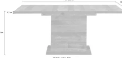 FORTE Esstisch »Clif« Breite 160-200 cm ausziehbar