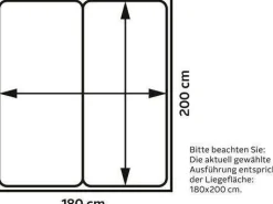 FORTE Futonbett »Clif, Bettanlage, Old – Wood Vintage, Betonoptik Dunkelgrau« Liegefläche 180x200cm,mit gepolstertem Kopfteil aus Kunstleder, bis 220KG belastbar