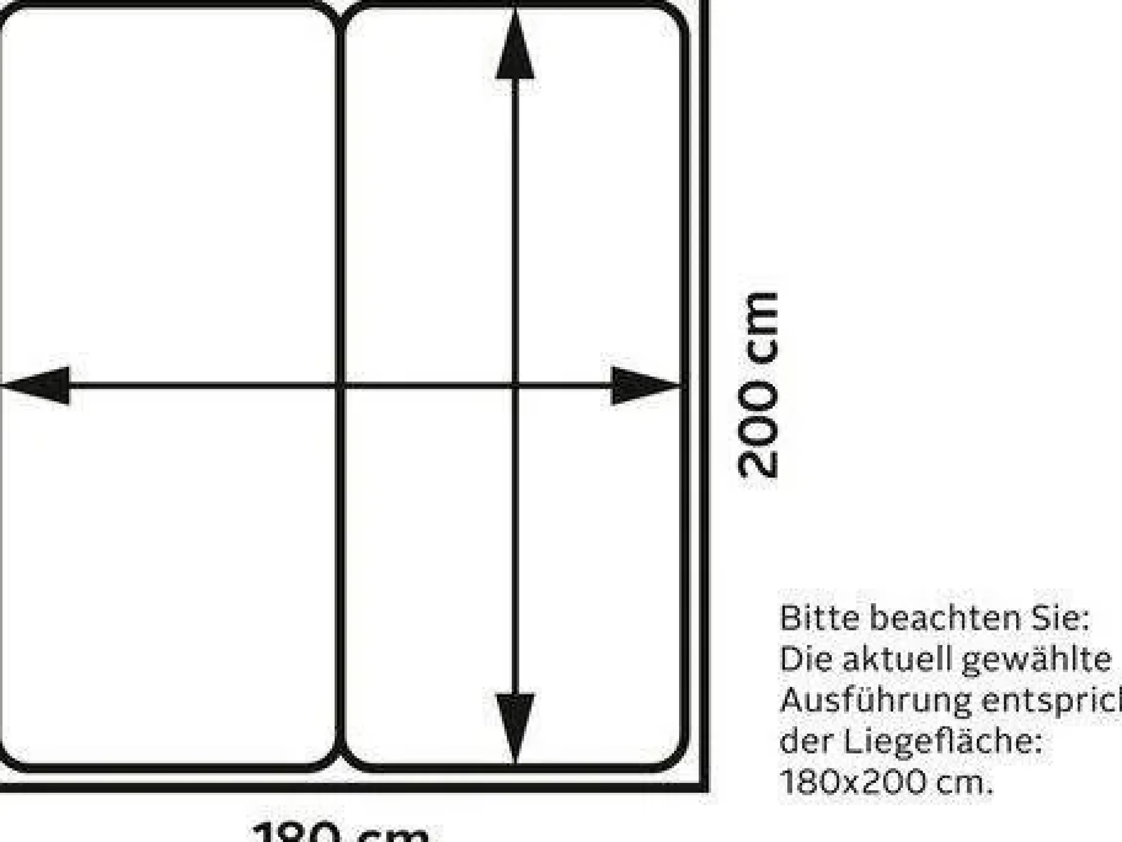 FORTE Futonbett »Clif, Bettanlage, Old – Wood Vintage, Betonoptik Dunkelgrau« Liegefläche 180x200cm,mit gepolstertem Kopfteil aus Kunstleder, bis 220KG belastbar