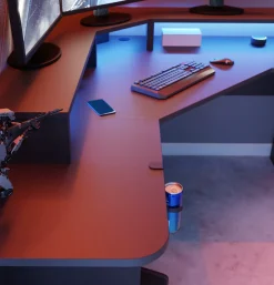 FORTE Gamingtisch »Tezaur« mit RGB-Beleuchtung, Breite 160 cm