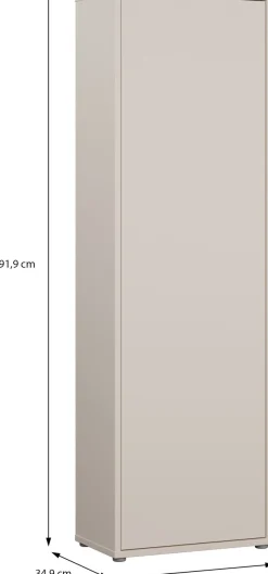 FORTE Garderobenschrank »Alice Springs« B/H/T 59,8/191,9/34,9 cm Push to open