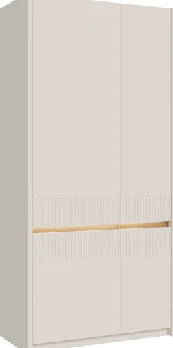 FORTE Garderobenschrank »Oak Squere, Schrank, Stauraum, Kleiderstange inklusive« B/H/T ca. 95,3x197,9x52 cm,B/H/T 95,3/197,9/52cm 2türig