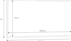 FORTE Garderobenspiegel »Alice Springs« B/H/T 143,4/76/1,8 cm, Wandmontage