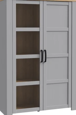 FORTE Highboard »Bohol, Vitrine mit Glastüre, viel Stauraum« B/H/T 106,4/160,6/42 cm Beleuchtung optional bestellbar