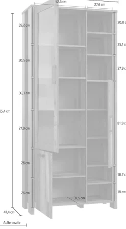 FORTE Highboard »Clif« Höhe 205 cm