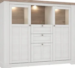 FORTE Highboard »Iloppa« Höhe ca. 136 cm