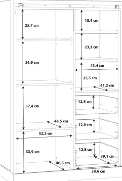 FORTE Highboard »Kaszimiro«
