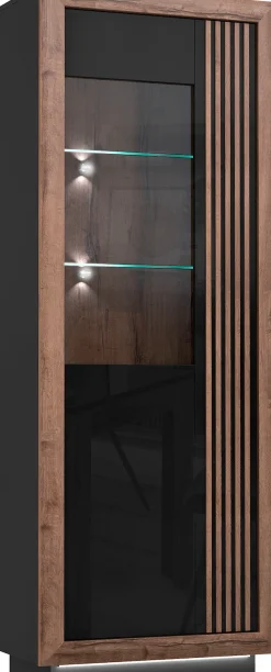 FORTE Highboard »Savona« Höhe 197 cm, inkl. Lichtleiste im Sockel