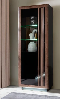 FORTE Highboard »Savona« Höhe 197 cm, inkl. Lichtleiste im Sockel