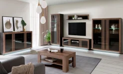 FORTE Highboard »Savona« Höhe 197 cm, inkl. Lichtleiste im Sockel