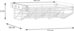 FORTE Inneneinteilung »Lieferumfang: Schuhregal« B/H/T 52/16/50 cm, einfache Montage, Metall