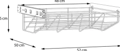 FORTE Inneneinteilung »Lieferumfang: Schuhregal« B/H/T 52/16/50 cm, einfache Montage, Metall