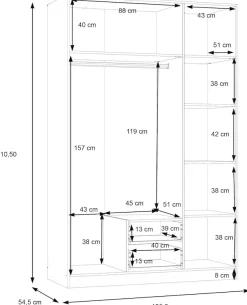 FORTE Kleiderschrank