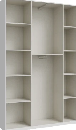 FORTE Kleiderschrank B/H/T 133,2/210,5/42 cm, stehende Montage