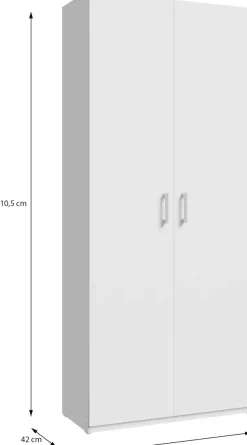 FORTE Kleiderschrank B/H/T 88,9/210,5/42 cm, stehende Montage