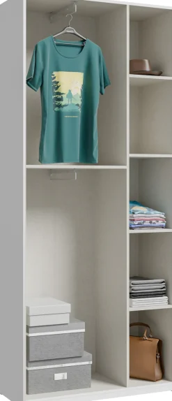 FORTE Kleiderschrank B/H/T 88,9/210,5/42 cm, stehende Montage