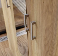 FORTE Kleiderschrank Drehtürenschrank, Spiegel, Stauraum, 2 Schubladen,