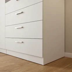FORTE Kleiderschrank »Garderobenschrank, Spiegel, Schubladen, Regale, viel Stauraum« Made in Europe, FSC zertifiziert, Stauraumwunder