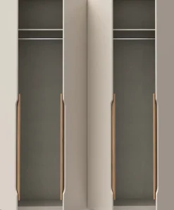 FORTE Kleiderschrank Höhe 2,10 mtr., stehende Montage, Grifflos