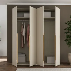 FORTE Kleiderschrank Höhe 2,10 mtr., stehende Montage, Grifflos