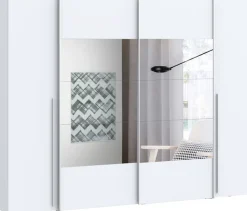 FORTE Kleiderschrank »Narago, Kombischrank mit Spiegel« B/H/T ca. 270/210/61cm,Schwebetüren in Kombination mit Drehtüren, Made in Europe