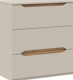 FORTE Kommode B/H/T 81,5/92,3/41,5 cm Kommode ohne Griffe